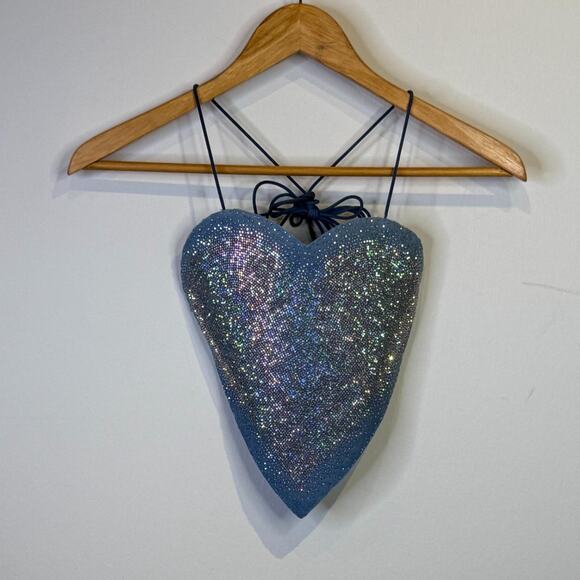 Heart Top with Rhinestones - Picture 3 of 4
